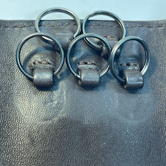 Bottega Veneta Intrecciato Leather Key Case Dark Brown - Preowned - Picture 8 of 9